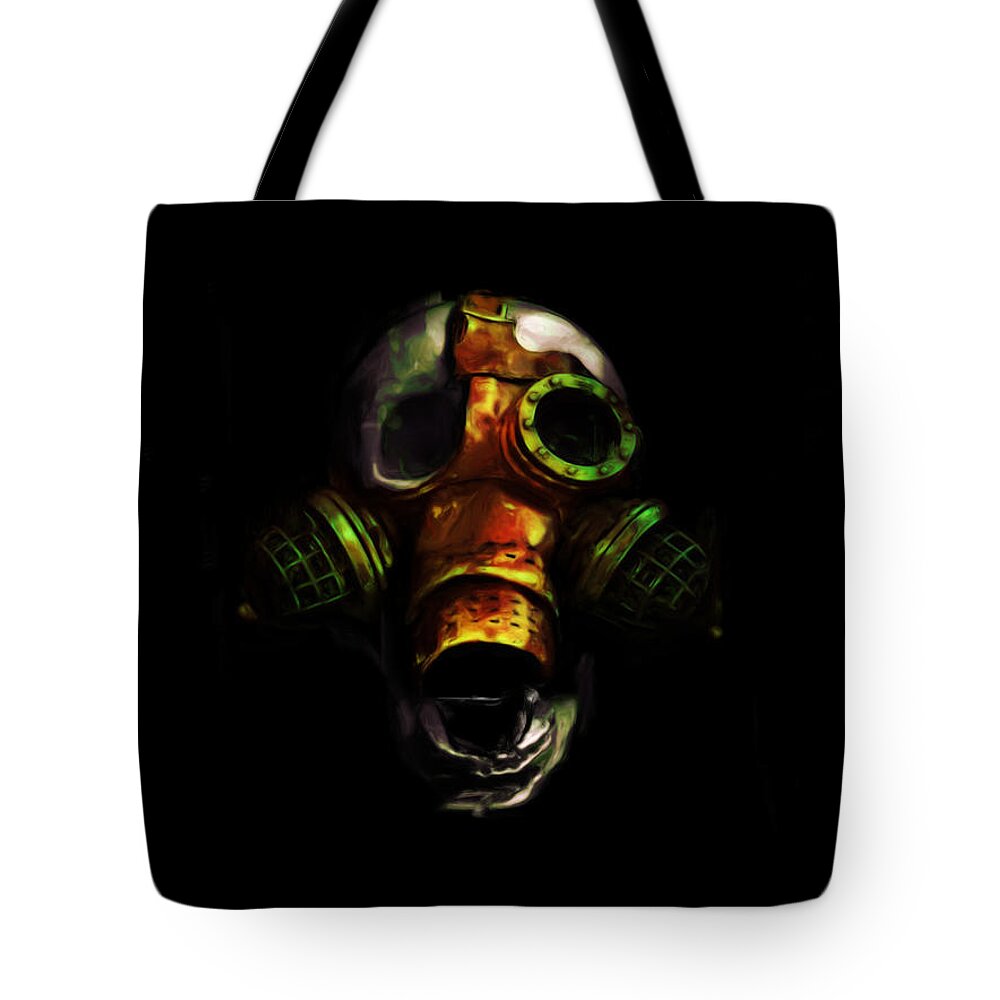 Skull Tote Bag featuring the painting Be Prepared by Adam Vance