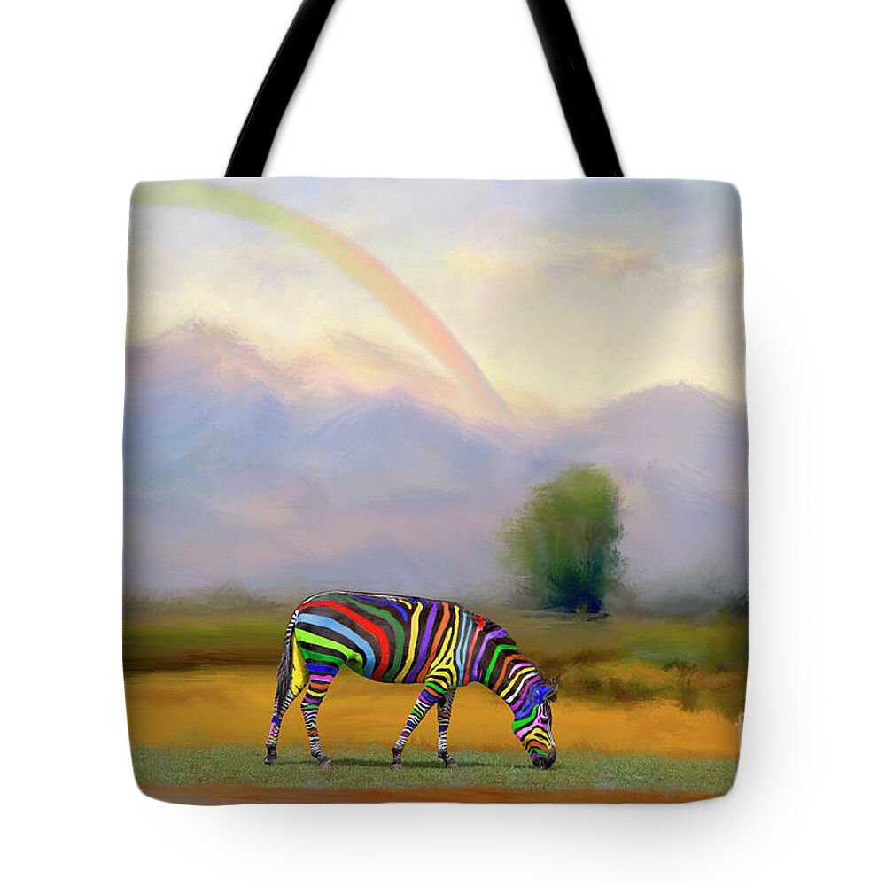 Zebra Tote Bag featuring the photograph Be Transformed by the Renewal of Your Mind by Bonnie Barry
