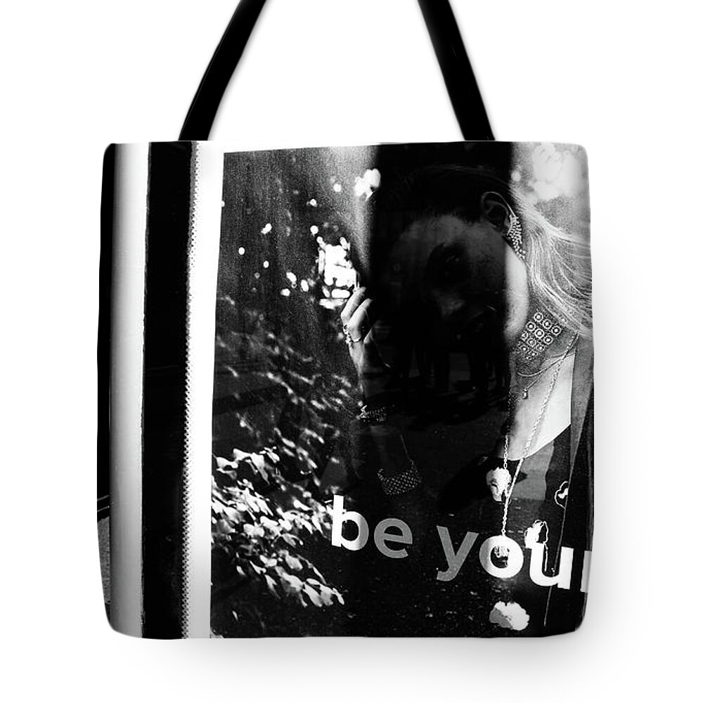 Street Photography Tote Bag featuring the photograph Be You by J C
