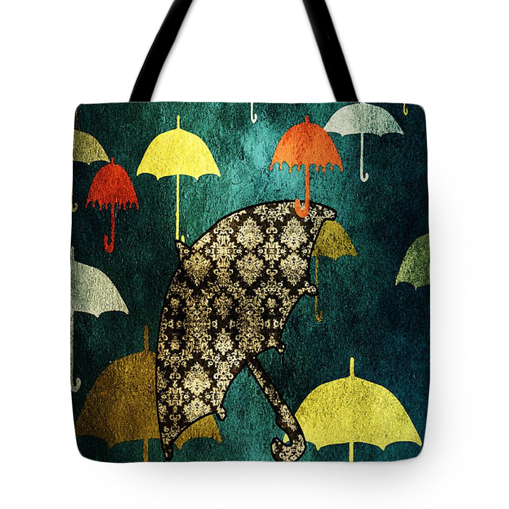 Be Yourself Tote Bag featuring the digital art Be Yourself - large format by Bonnie Bruno