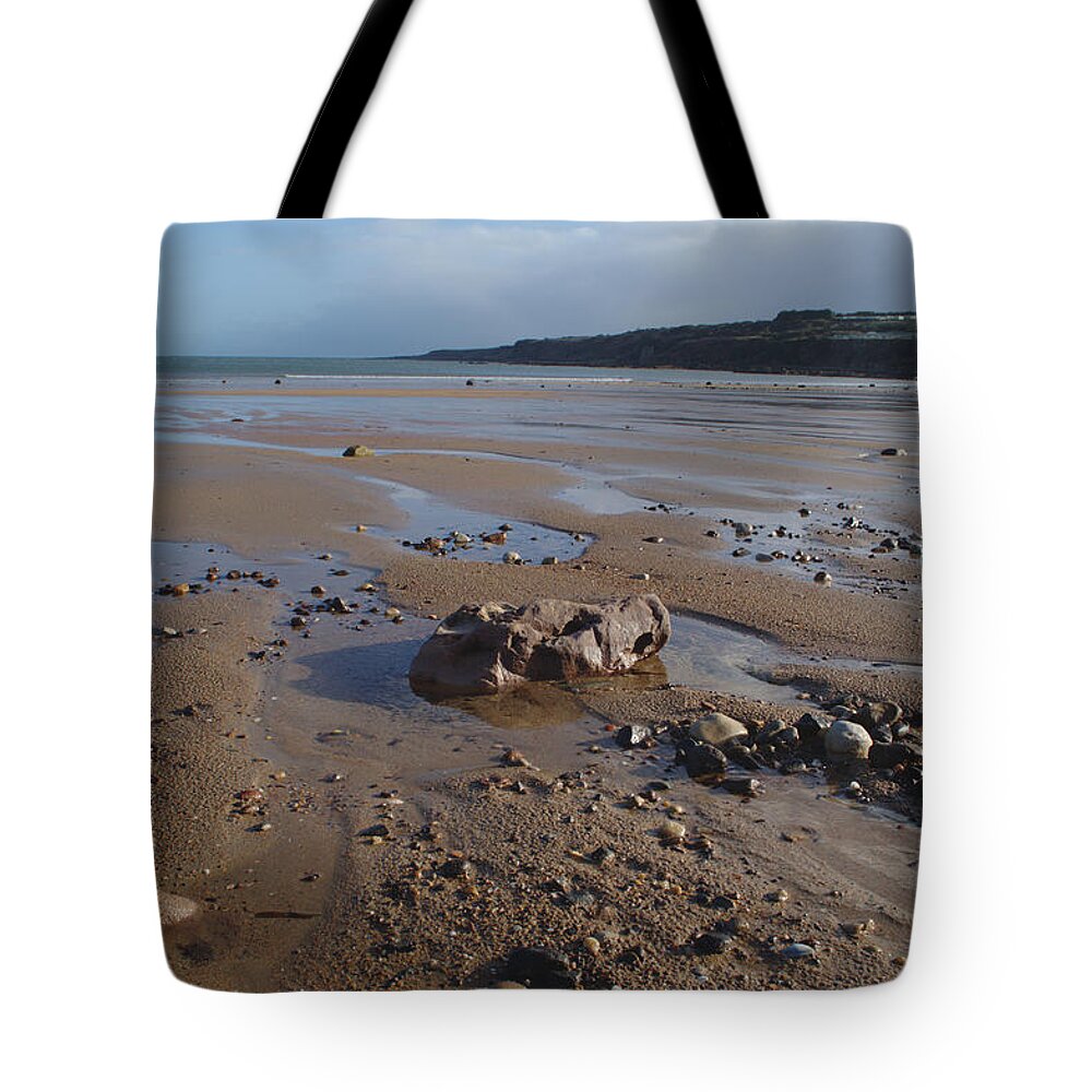 Beach Tote Bag featuring the photograph Beach After Storm by Adrian Wale