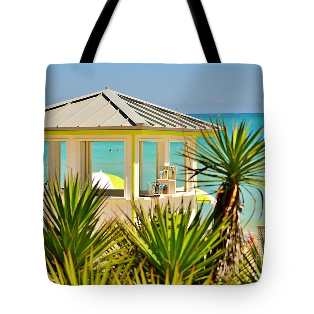Miami Beach Tote Bag featuring the photograph Beach Bar by Rene Triay FineArt Photos