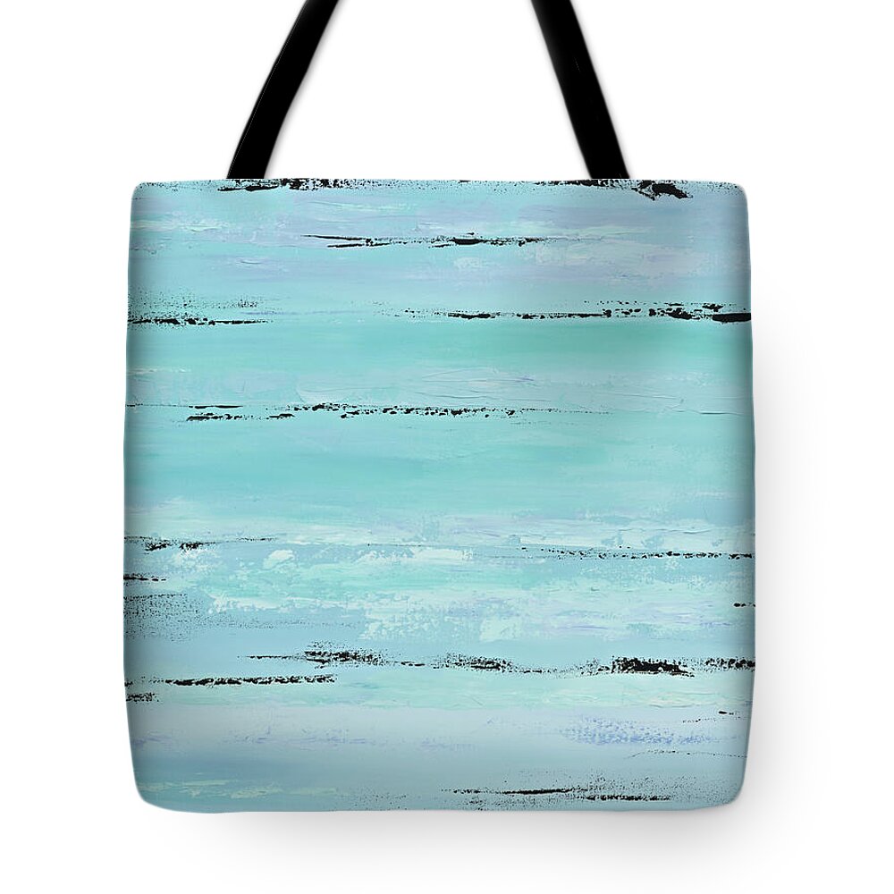 Beach Tote Bag featuring the painting Beach Boards II by Tamara Nelson