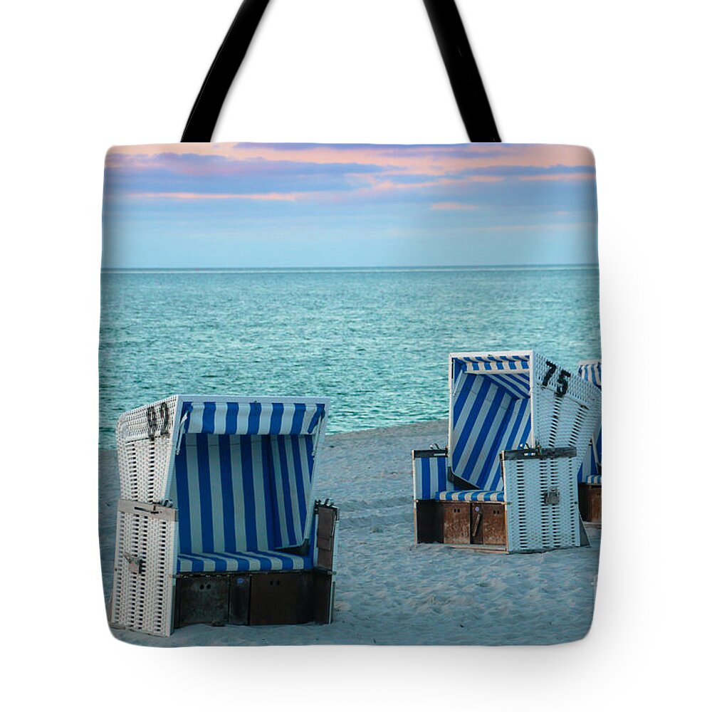 Germany Tote Bag featuring the photograph Beach Chair at Sylt, Germany by Amanda Mohler