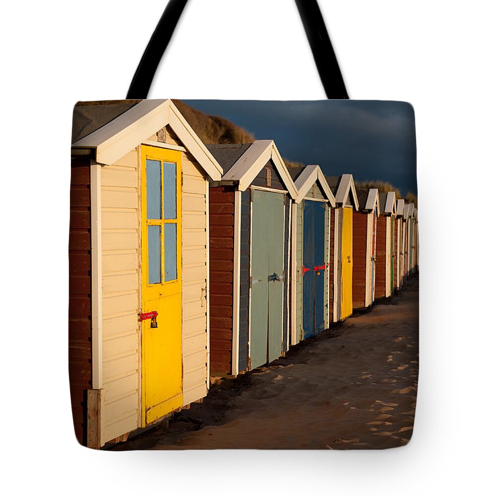Beach Hut Tote Bag featuring the photograph Beach Huts ii by Helen Jackson