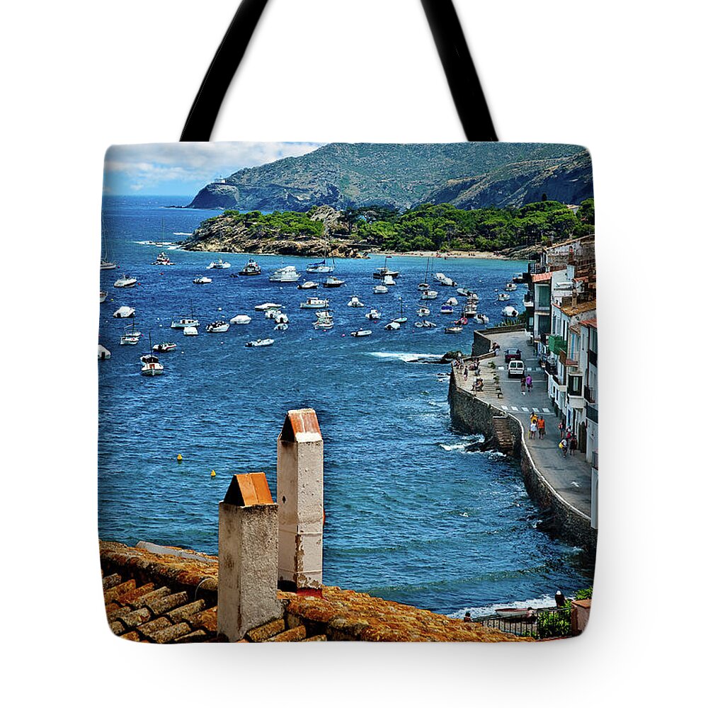 Beach Overlook Tote Bag featuring the photograph Beach Overlook by Harry Spitz