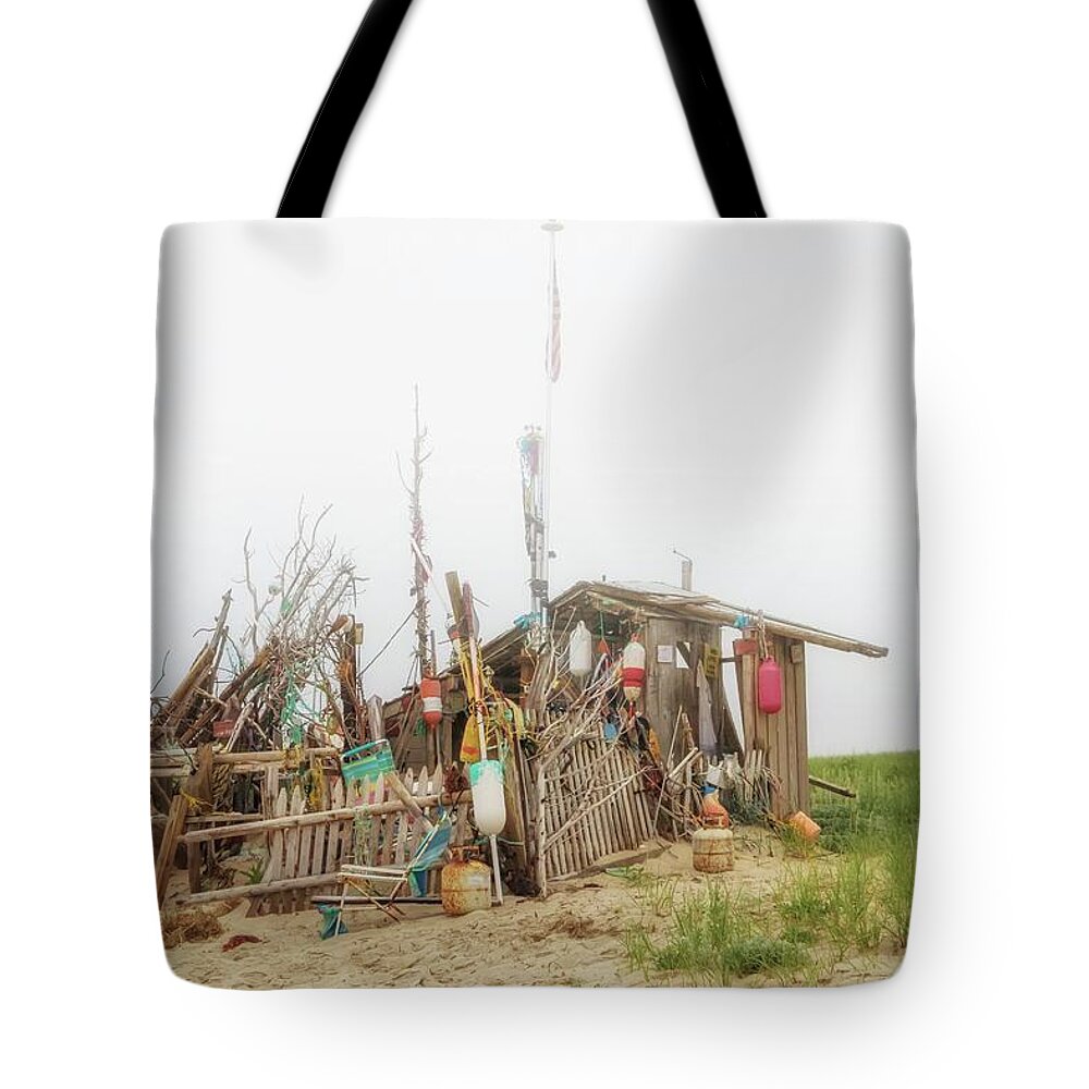 Chatham Tote Bag featuring the photograph Beach Shack by Marisa Geraghty Photography