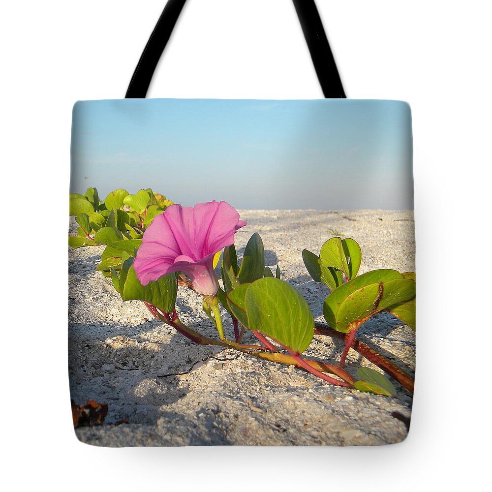 Flower Tote Bag featuring the photograph Beach Vine by Sean Allen