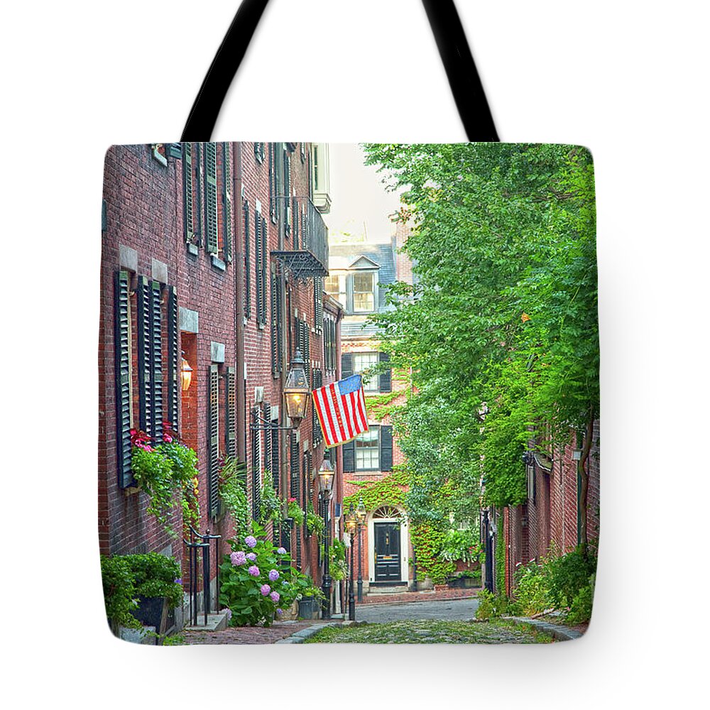 Beacon Hill Tote Bag featuring the photograph Beacon Hill by Susan Cole Kelly