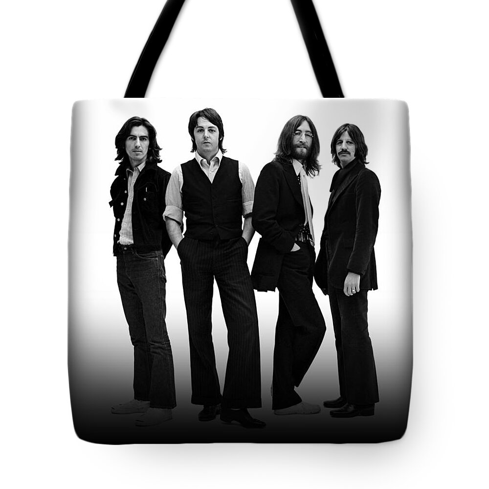 Beatles Tote Bag featuring the photograph Beatles 1968 by Movie Poster Prints