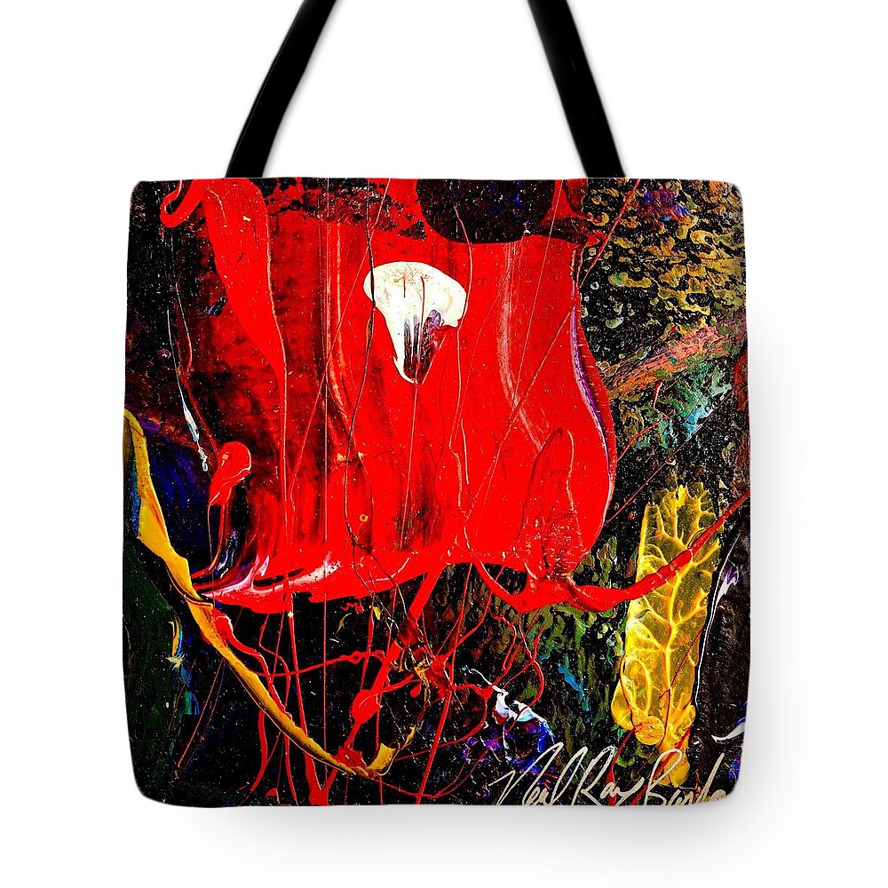 Abstract Tote Bag featuring the painting Beautiful Day by Neal Barbosa