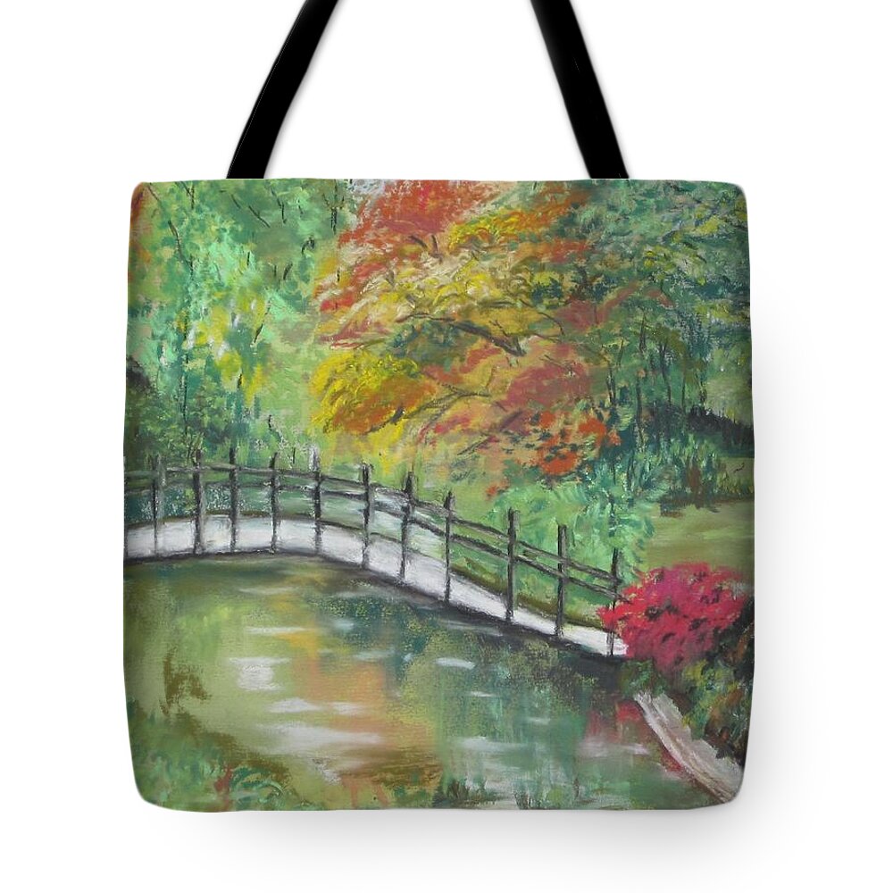 Painting Tote Bag featuring the painting Beautiful Garden by Paula Pagliughi