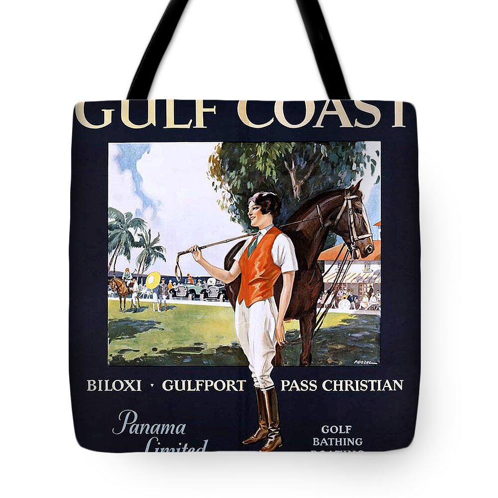 Gulf Tote Bag featuring the painting Beautiful Mississippi, Gulf Coast by Long Shot