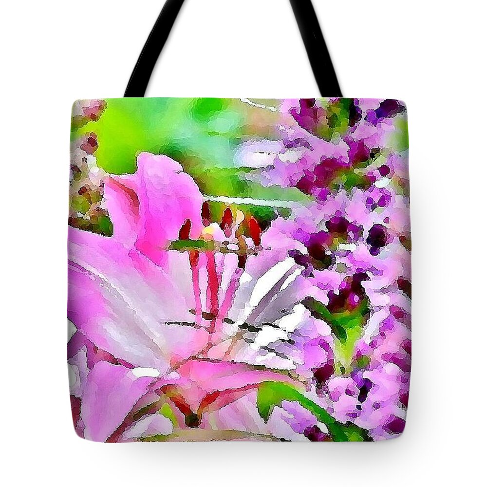 Flower Tote Bag featuring the photograph Beautiful Pink by Kim Bemis