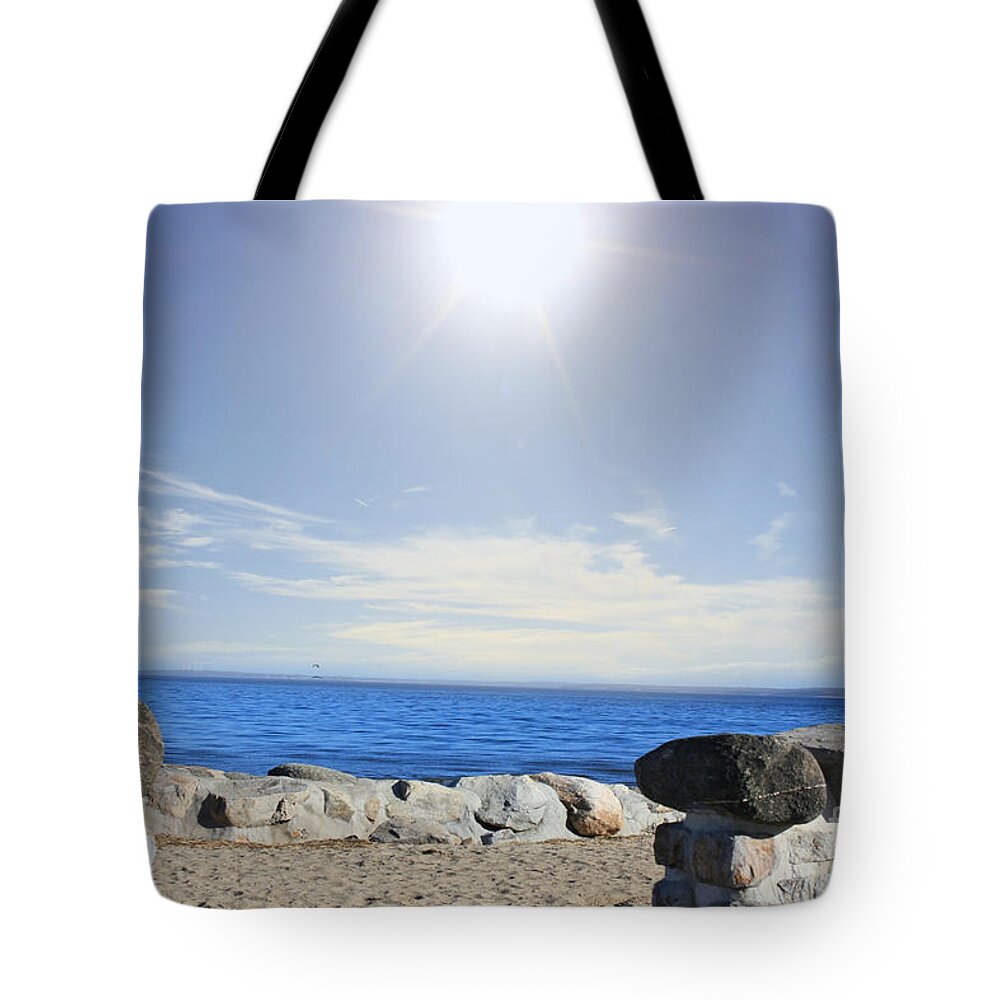 Outdoor Tote Bag featuring the photograph Beauty In The Distance by Judy Palkimas