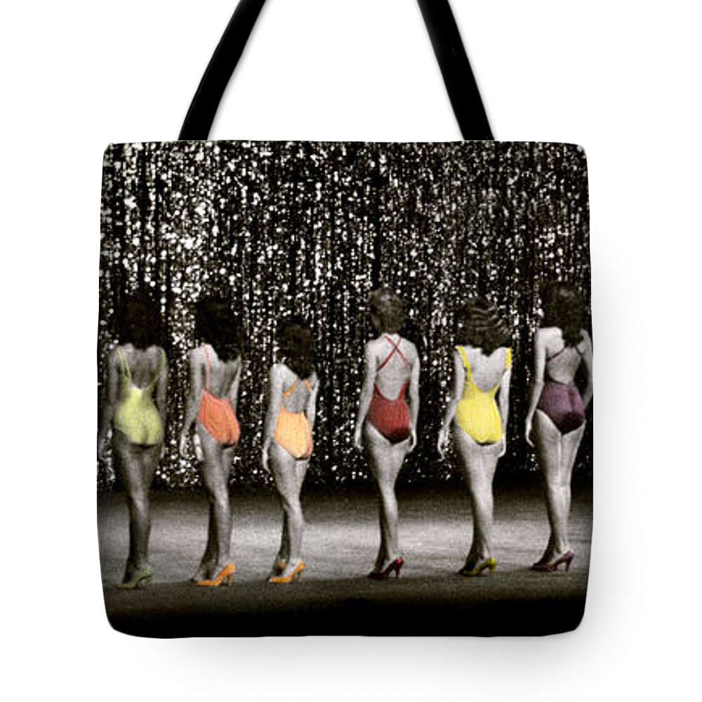 Beauty Pageant Tote Bag featuring the photograph Beauty Queen's Backside. by Joe Hoover
