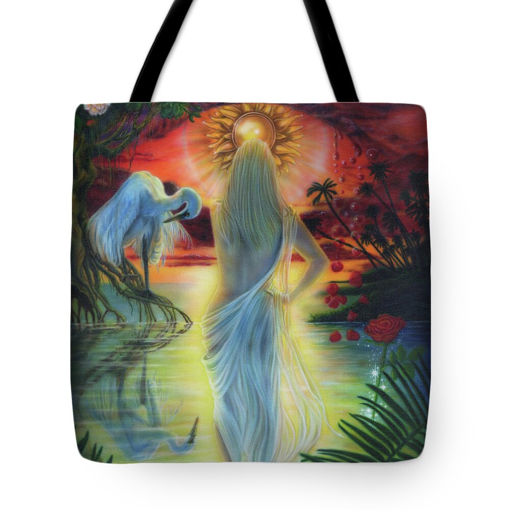 North Dakota Artist Tote Bag featuring the painting Beauty by Wayne Pruse