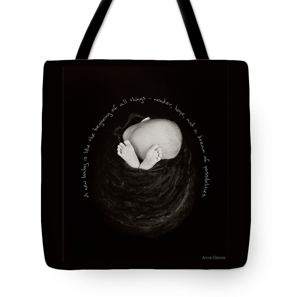 Baby Tote Bag featuring the photograph Beginning by Anne Geddes