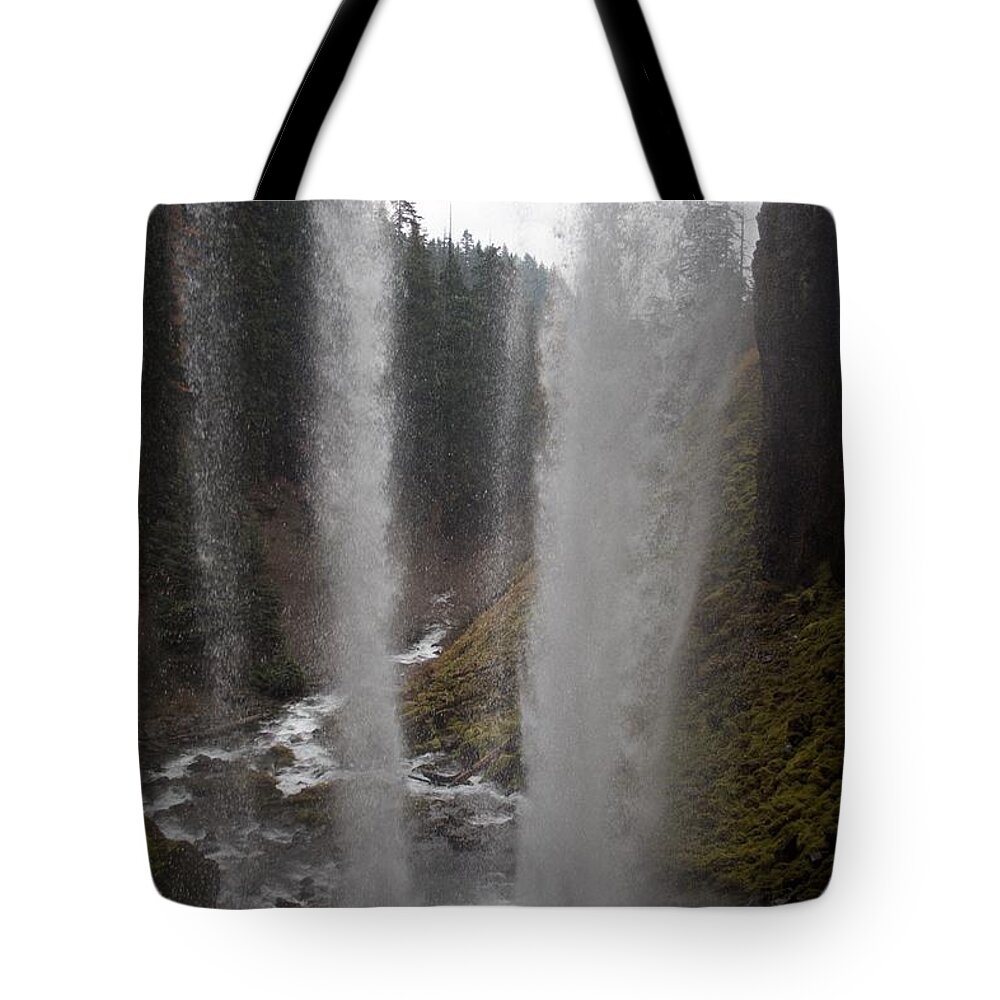 Behind Tamanawas Tote Bag featuring the photograph Behind Tamanawas by Dylan Punke