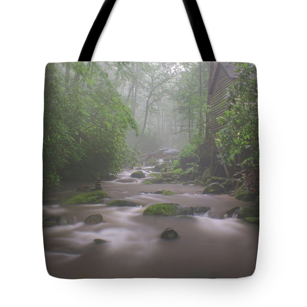 Nunweiler Tote Bag featuring the photograph Behind the Mill by Nunweiler Photography