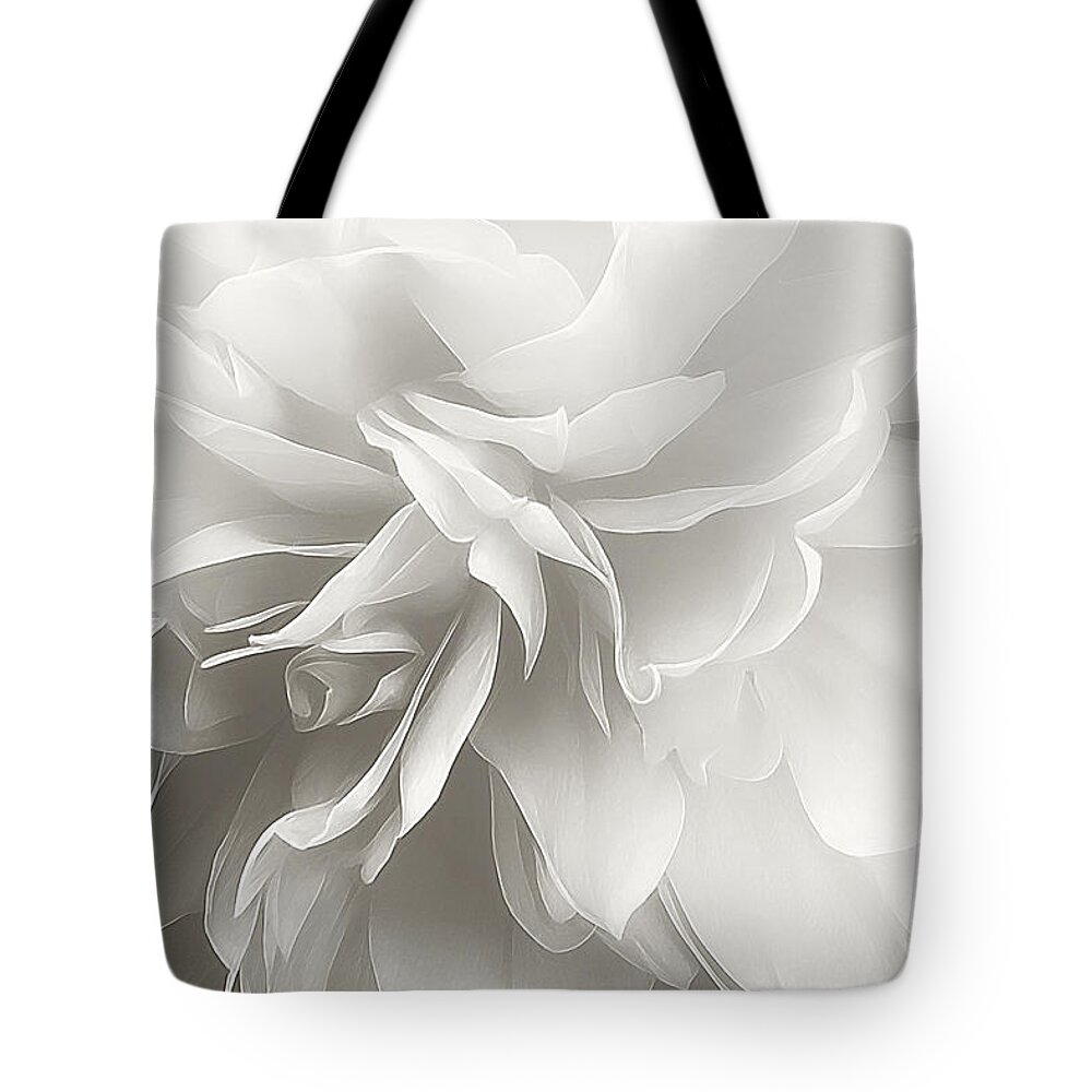 Flower Tote Bag featuring the photograph Behind the Veil by Darlene Kwiatkowski