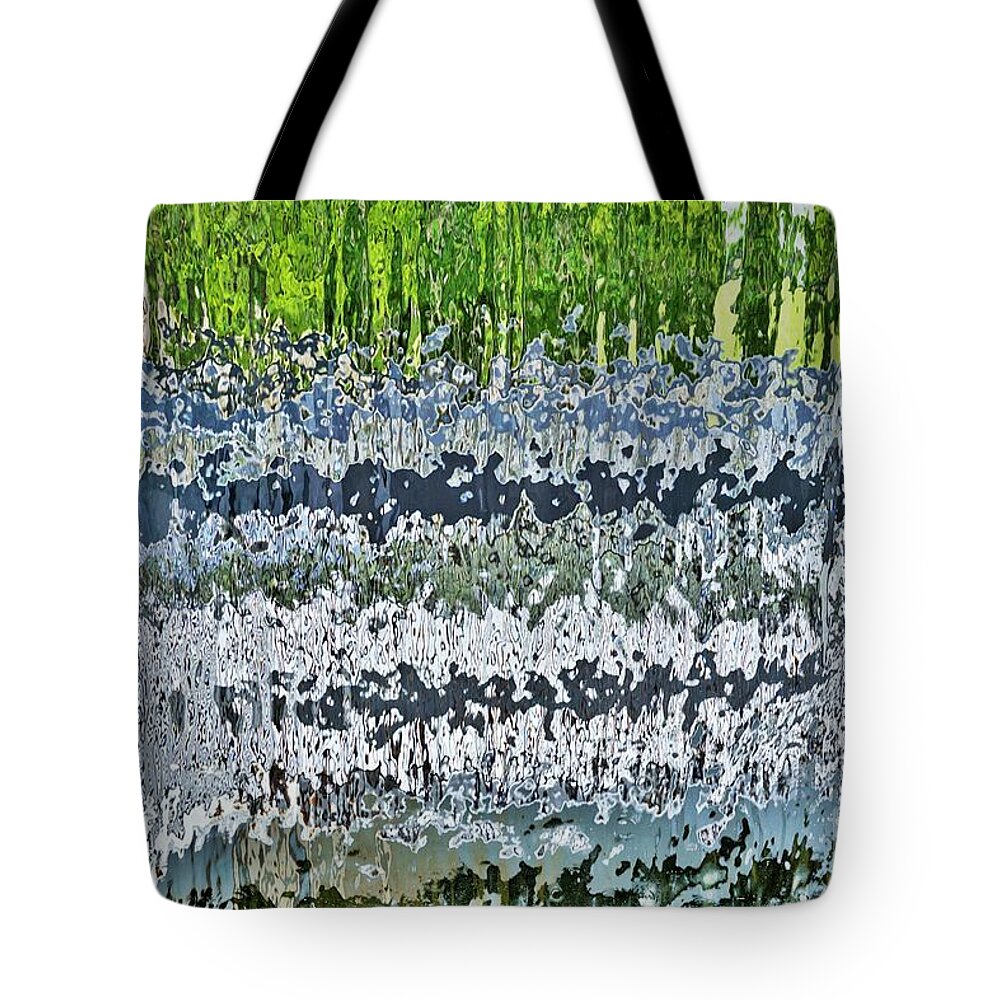 Waterfalls Tote Bag featuring the photograph Behind the Waterfall by Merle Grenz
