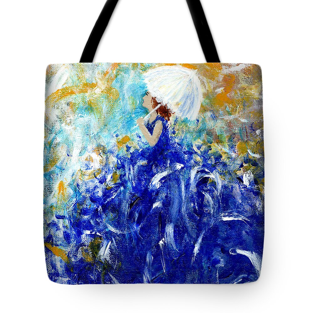 Being A Women Tote Bag featuring the painting Being a Woman No10 - Remember by Kume Bryant