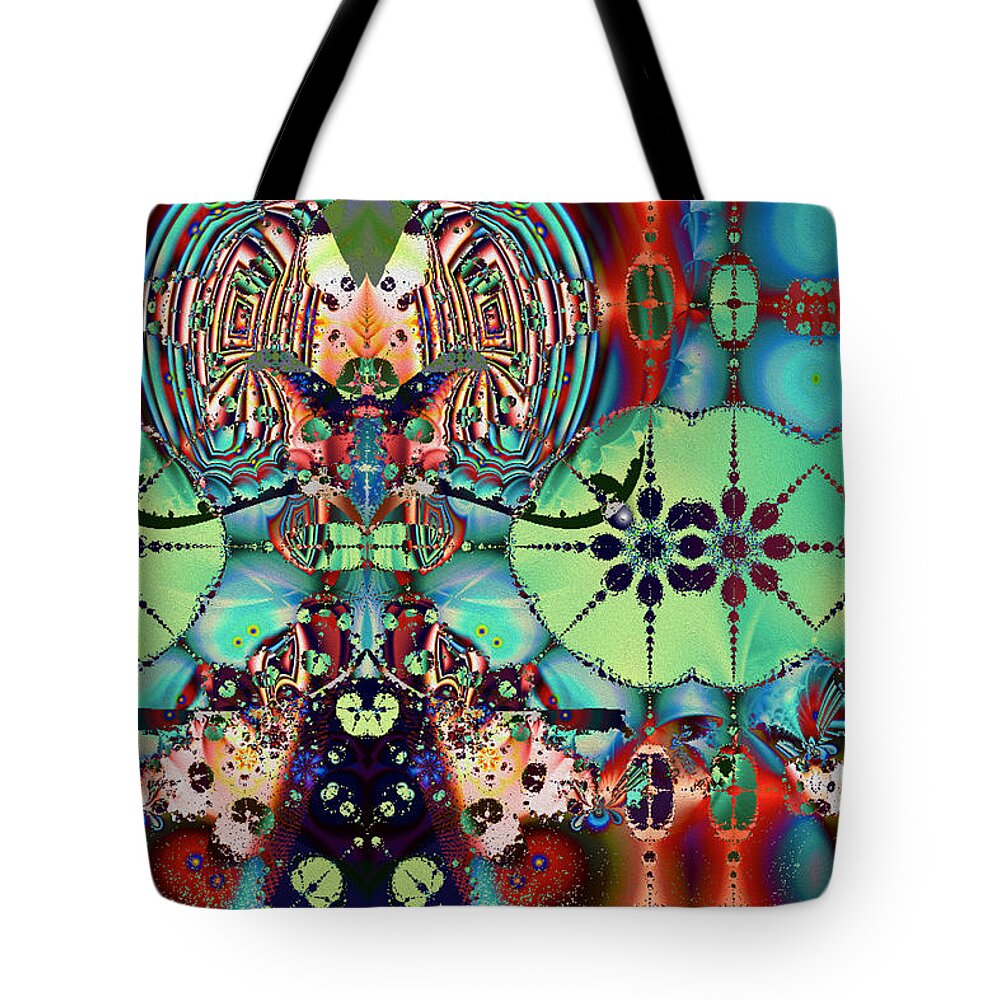 Abstract Tote Bag featuring the digital art Bel Getty by Jim Pavelle
