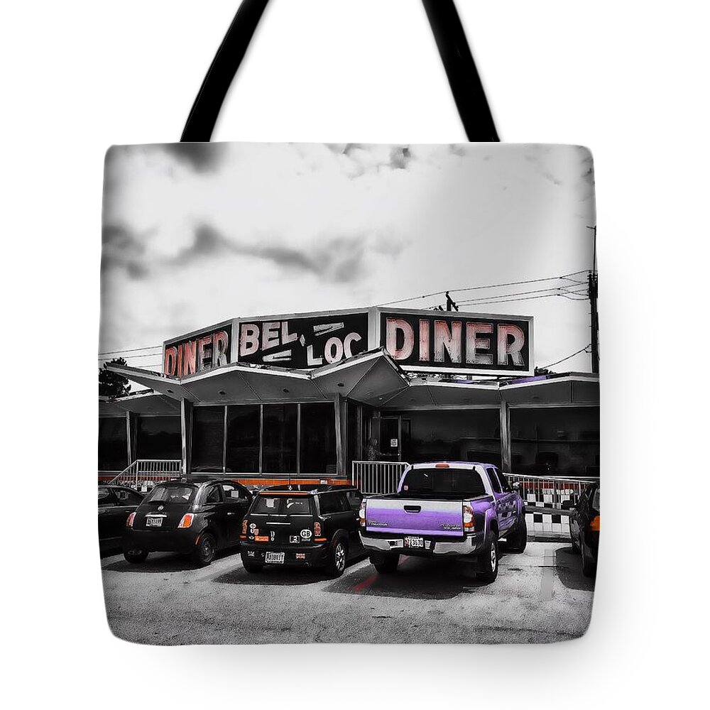 Diner Tote Bag featuring the photograph Bel-Loc Diner by Chris Montcalmo