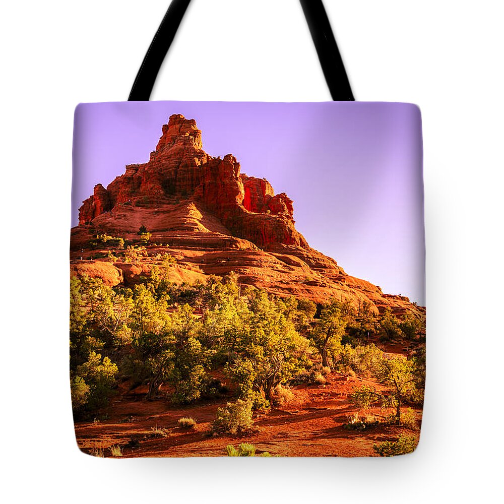 America Tote Bag featuring the photograph Bell Rock in Sedona by Alexey Stiop