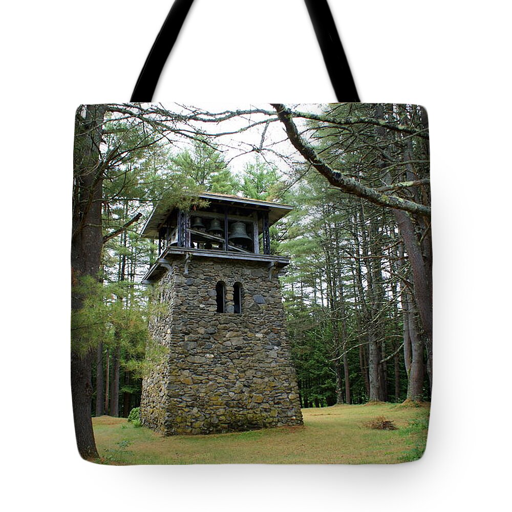 Bell Tower Tote Bag featuring the photograph Bell Tower by Lois Lepisto