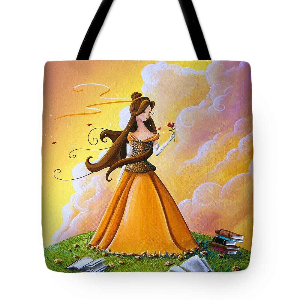 Princess Tote Bag featuring the painting Belle by Cindy Thornton