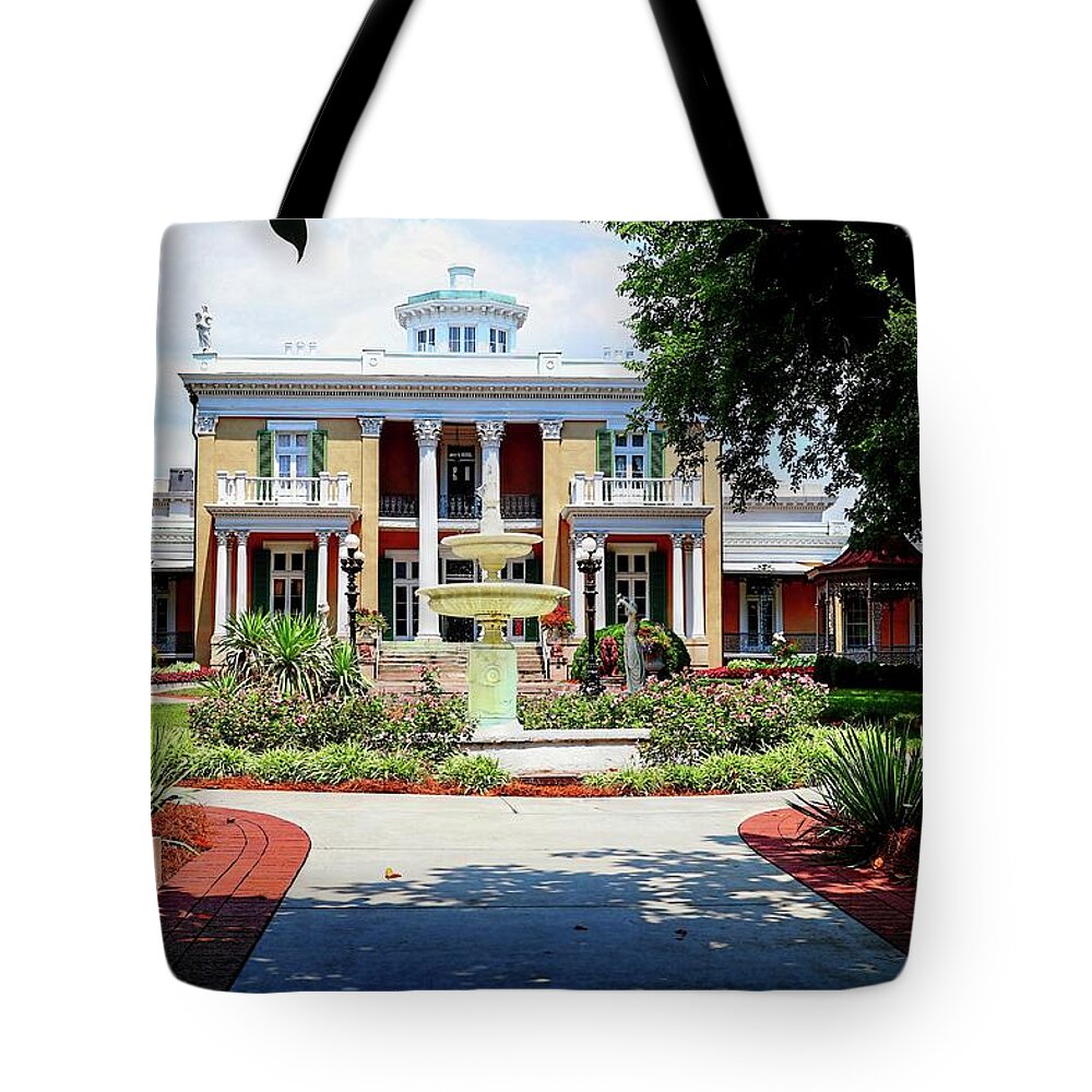 Belmont Mansion Tote Bag featuring the photograph Belmont Mansion by Carol Montoya