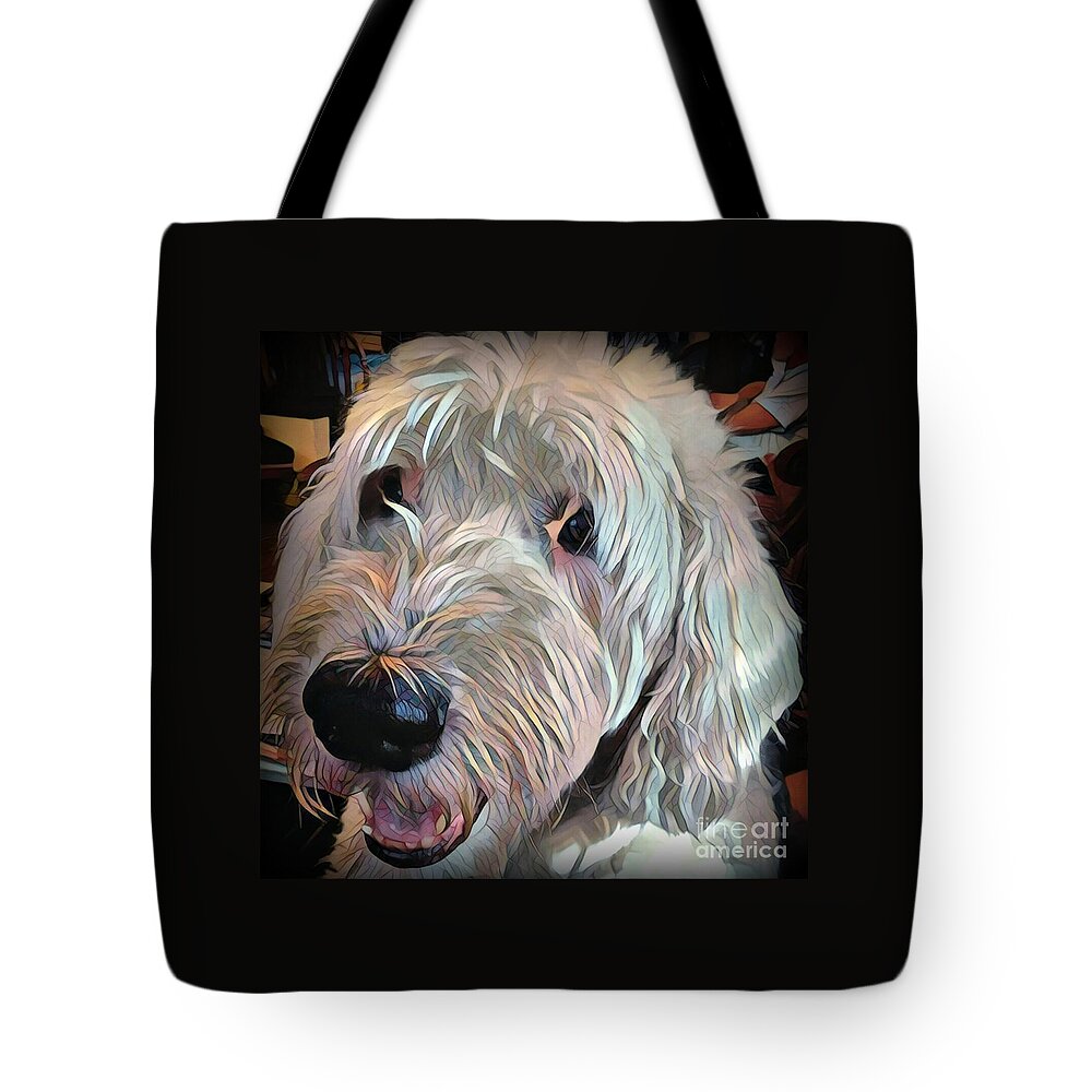 Dog Tote Bag featuring the photograph Bentley by Jodie Marie Anne Richardson Traugott     aka jm-ART