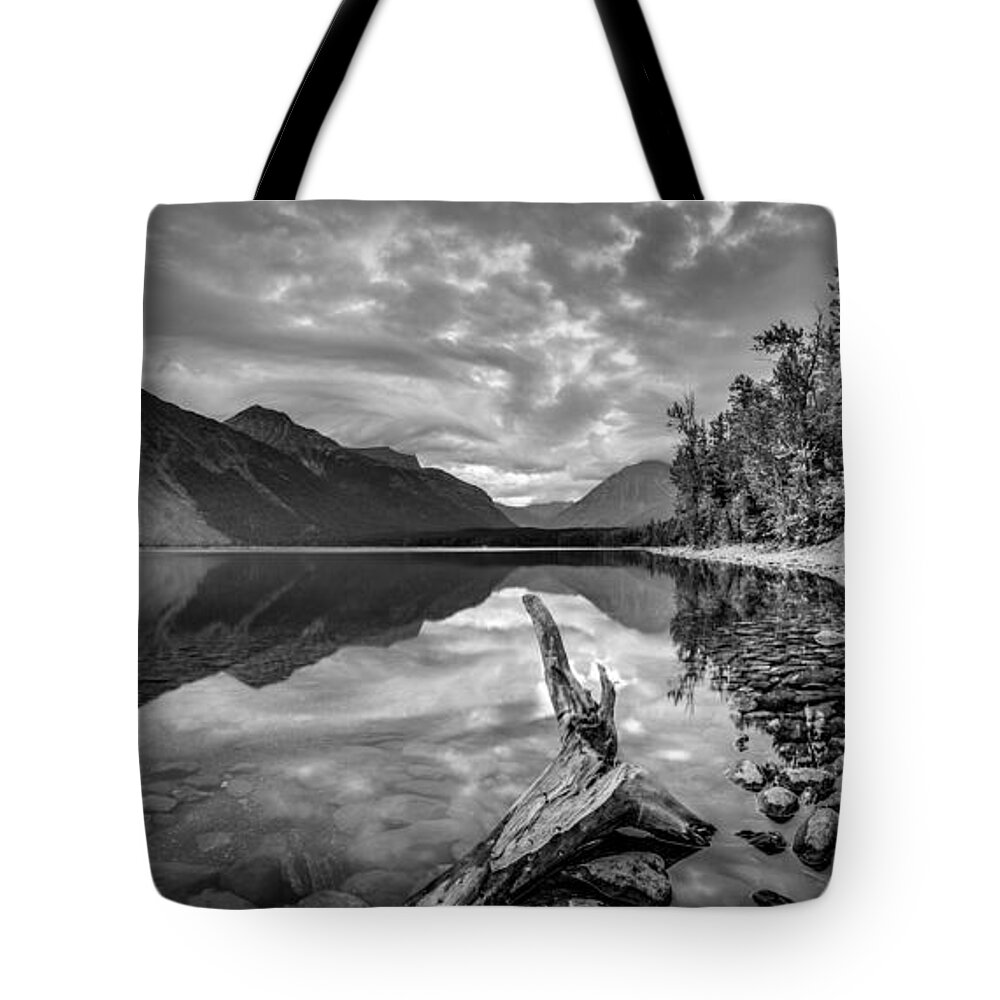 Glacier National Park Tote Bag featuring the photograph Beside Still Waters by Adam Mateo Fierro