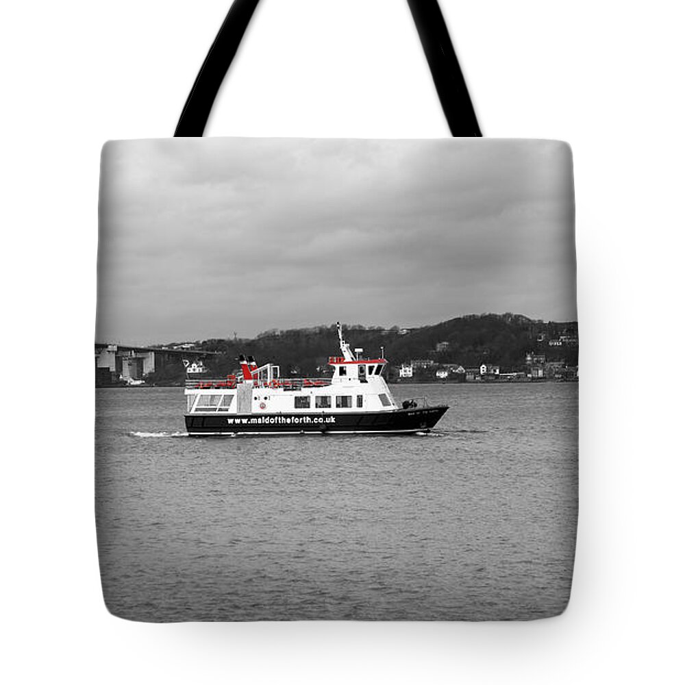 Two Bridges Tote Bag featuring the photograph Between Two Bridges. by Elena Perelman