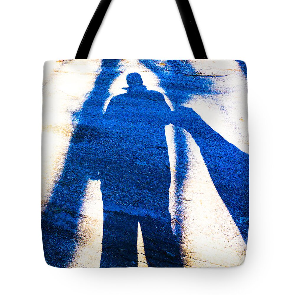Shadow Tote Bag featuring the photograph Beyond a Shadow 1 by Mim White