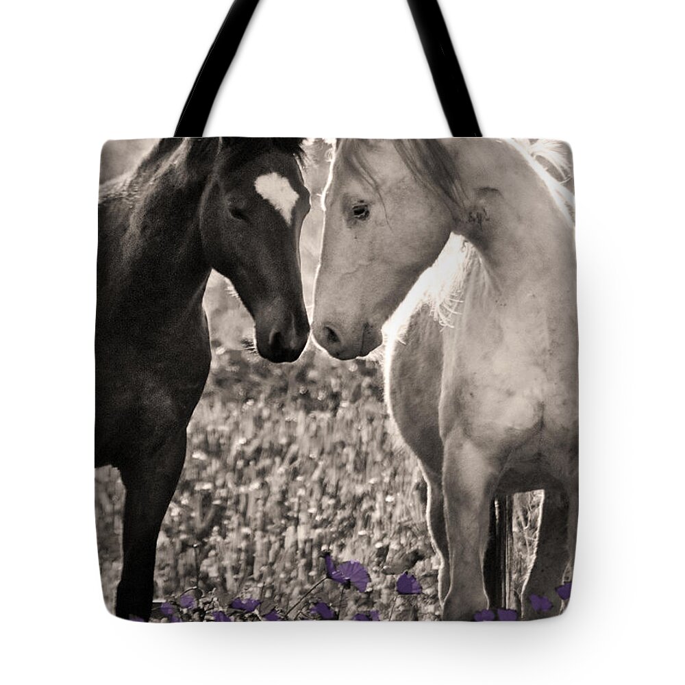 Wildlife Tote Bag featuring the photograph B F F by Sally Linden