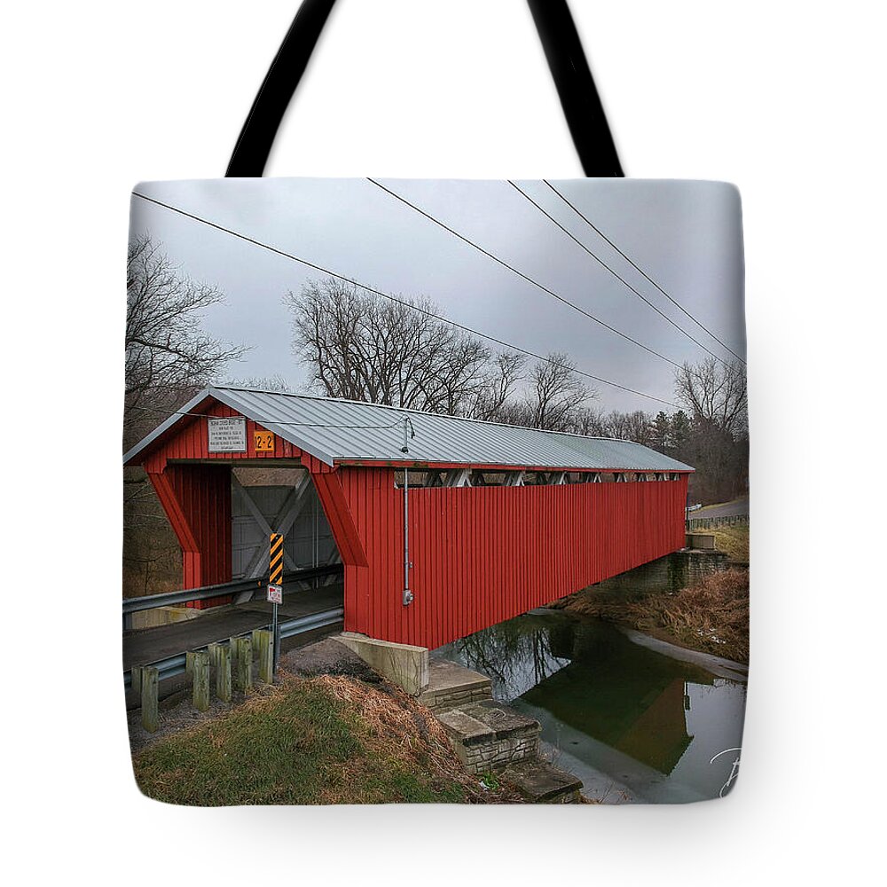  Tote Bag featuring the photograph Bickham Covered Bridge by Brian Jones