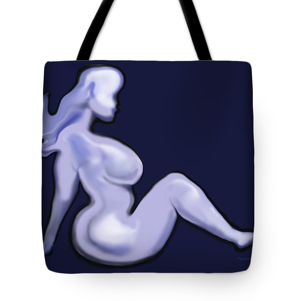 Big Tote Bag featuring the digital art Big and Beautiful by Kevin Middleton
