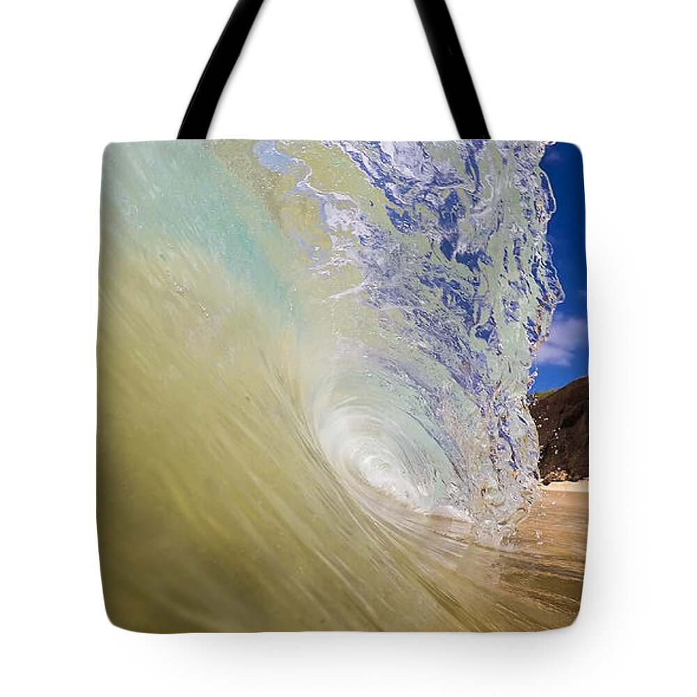 Big Beach Maui Shore Break Wave Tote Bag featuring the photograph Big Beach Maui Shore Break Wave Wide by Dustin K Ryan