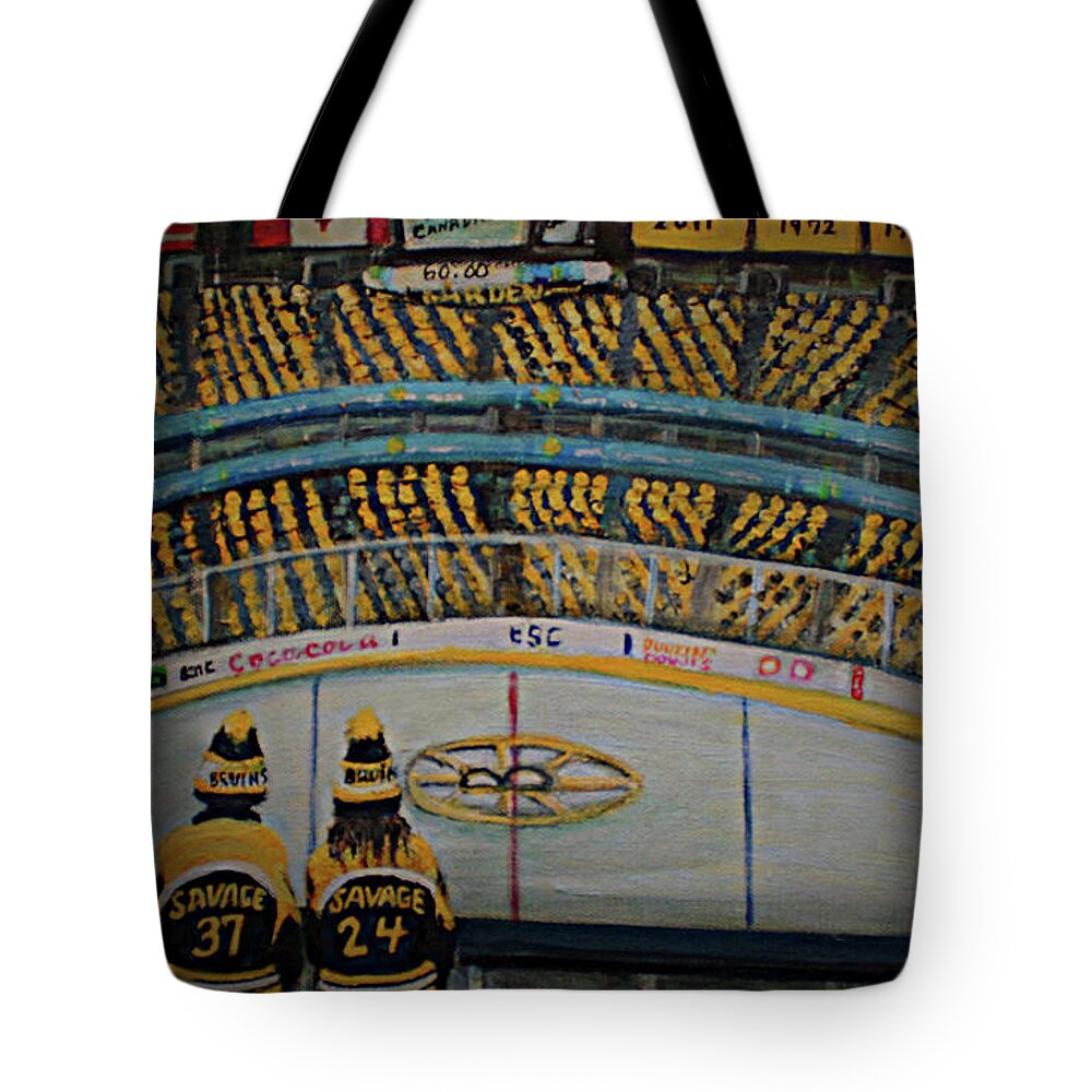 Boston Tote Bag featuring the painting Big Dreams by Rita Brown