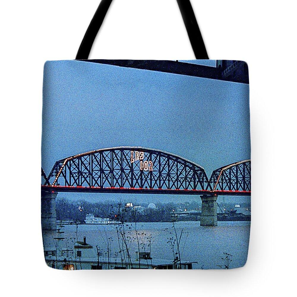 Louisville Tote Bag featuring the photograph Big Four Bridge by Erich Grant