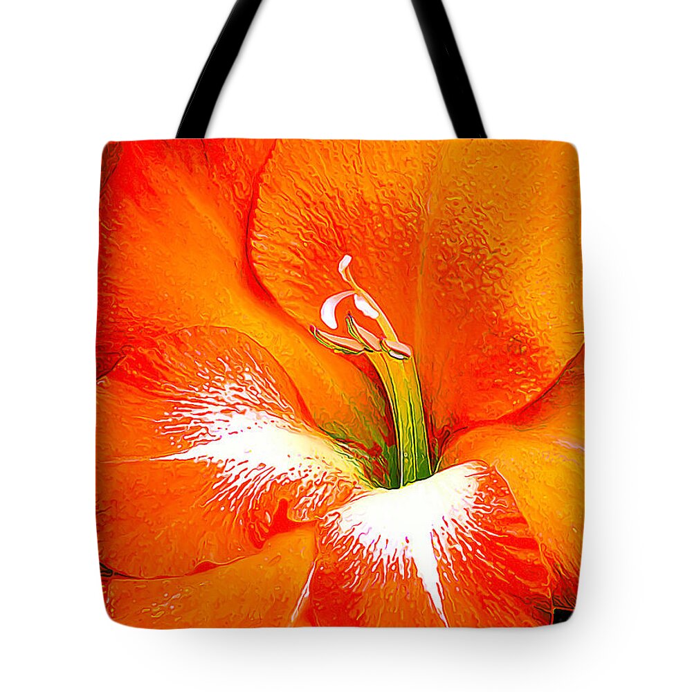 Nature Tote Bag featuring the photograph Big Glad in Bright Orange by ABeautifulSky Photography by Bill Caldwell