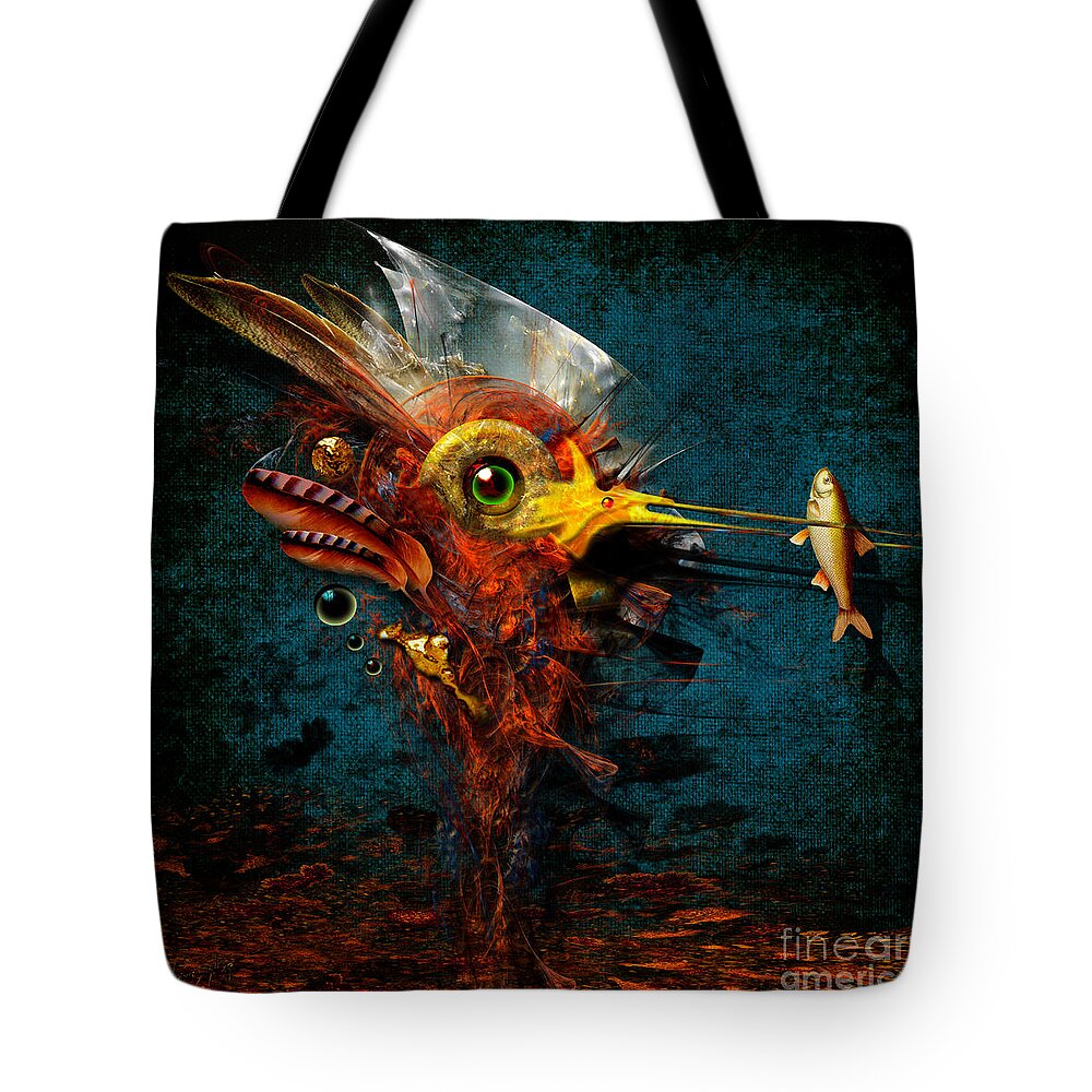 Animals Tote Bag featuring the painting Big hunter by Alexa Szlavics