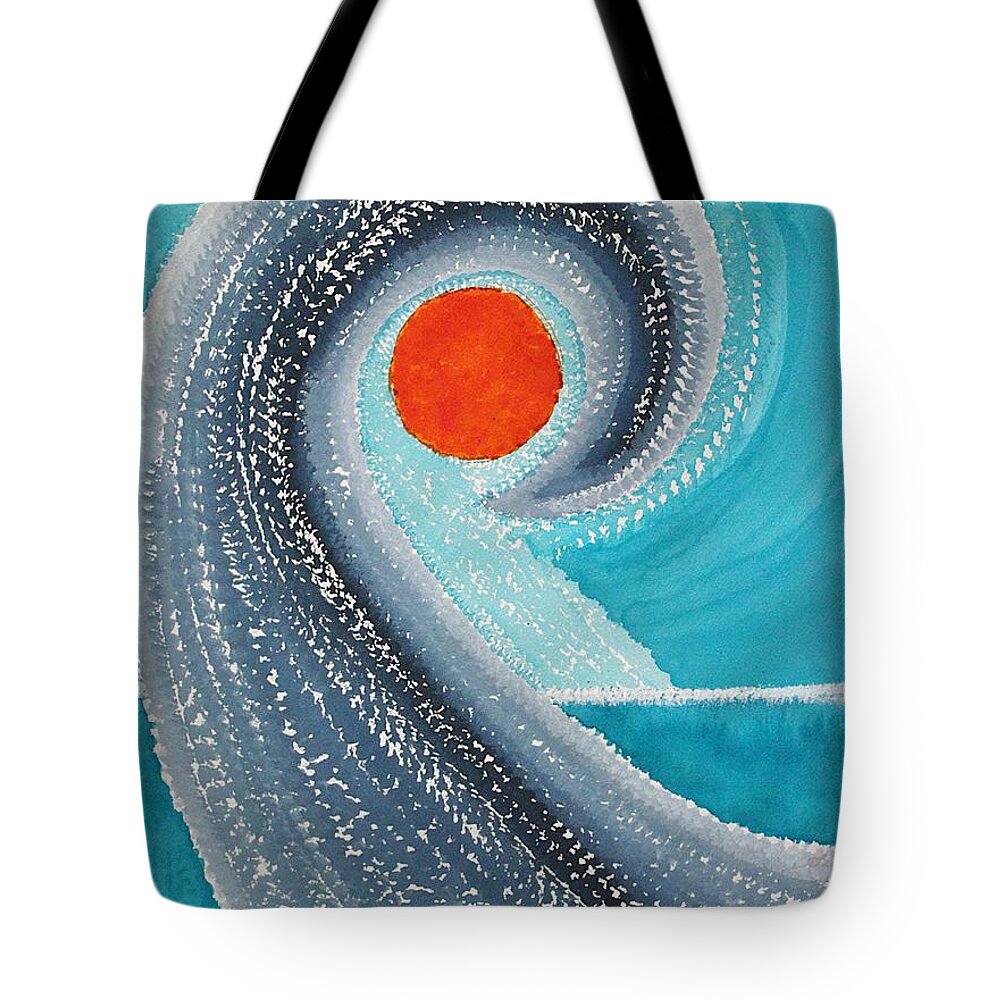 Kahuna Tote Bag featuring the painting Big Kahuna original painting by Sol Luckman