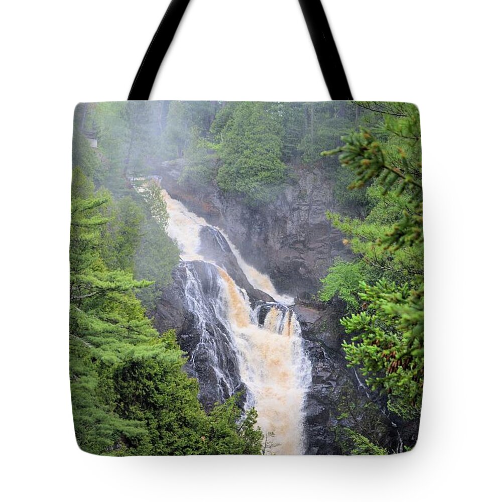 Nature Tote Bag featuring the photograph Big Manitou Falls 3 by Bonfire Photography