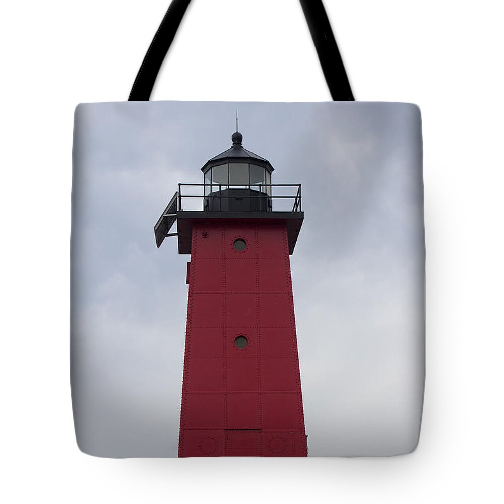 Manistique Tote Bag featuring the photograph Big Red by Tara Lynn
