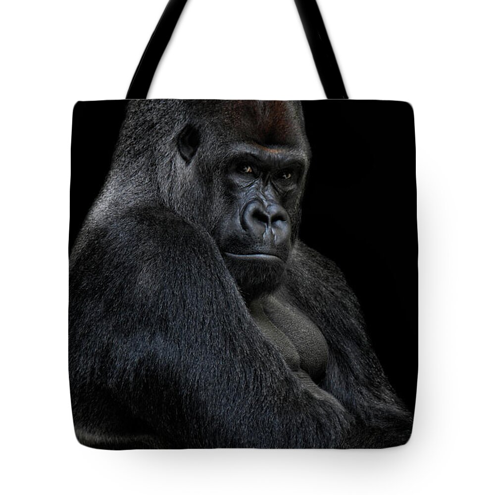 Animals Tote Bag featuring the photograph Big Silverback by Joachim G Pinkawa