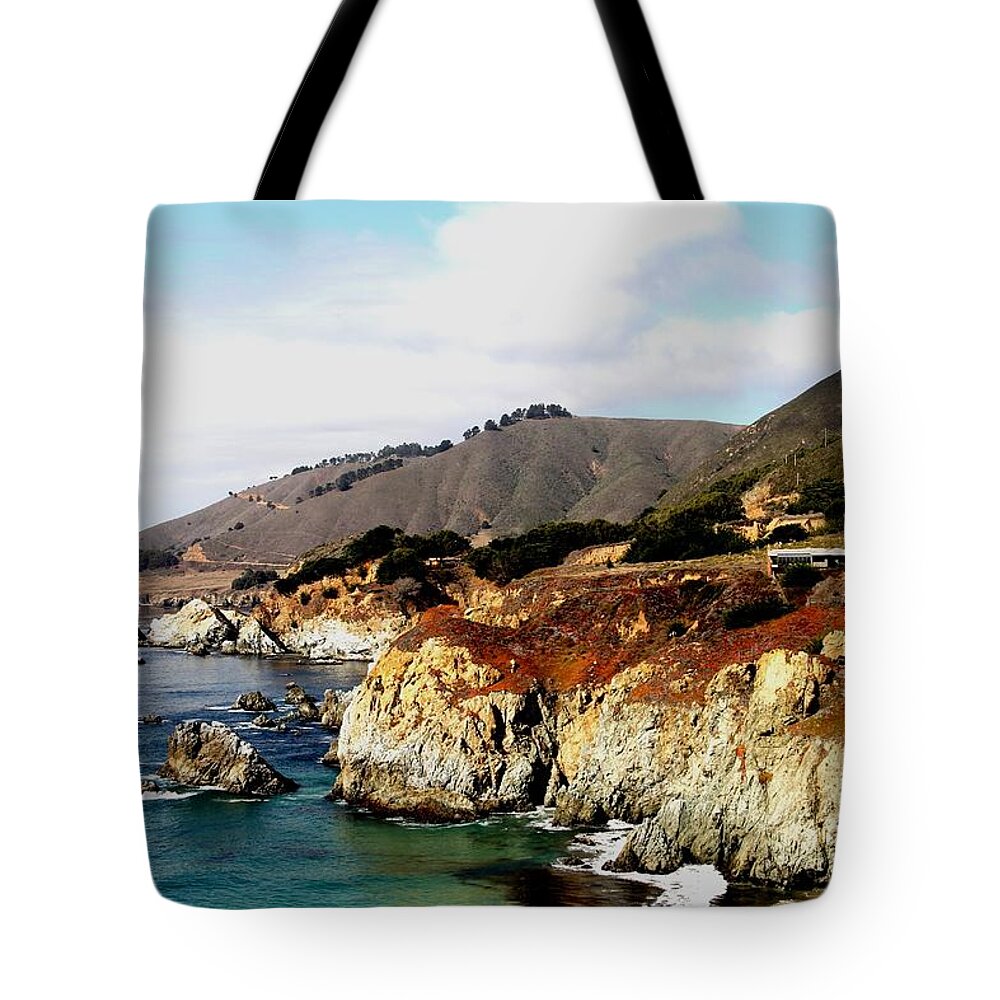 Big Sur Tote Bag featuring the photograph Big Sur by Charlene Reinauer